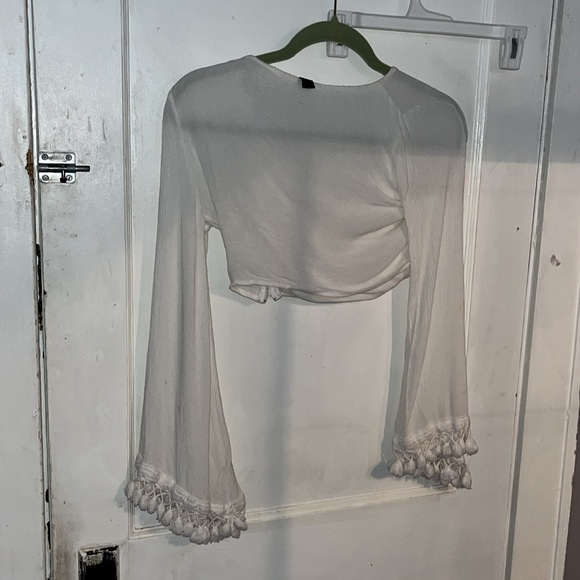 BoHo style Windsor crop top size small - Picture 3 of 12